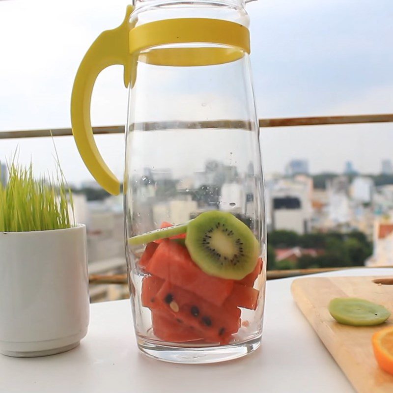 Step 2 Make Orange Water Detox with Watermelon and Kiwi