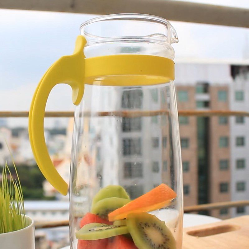 Step 2 Make detox water with orange, watermelon, kiwi Detox water with orange, watermelon, kiwi