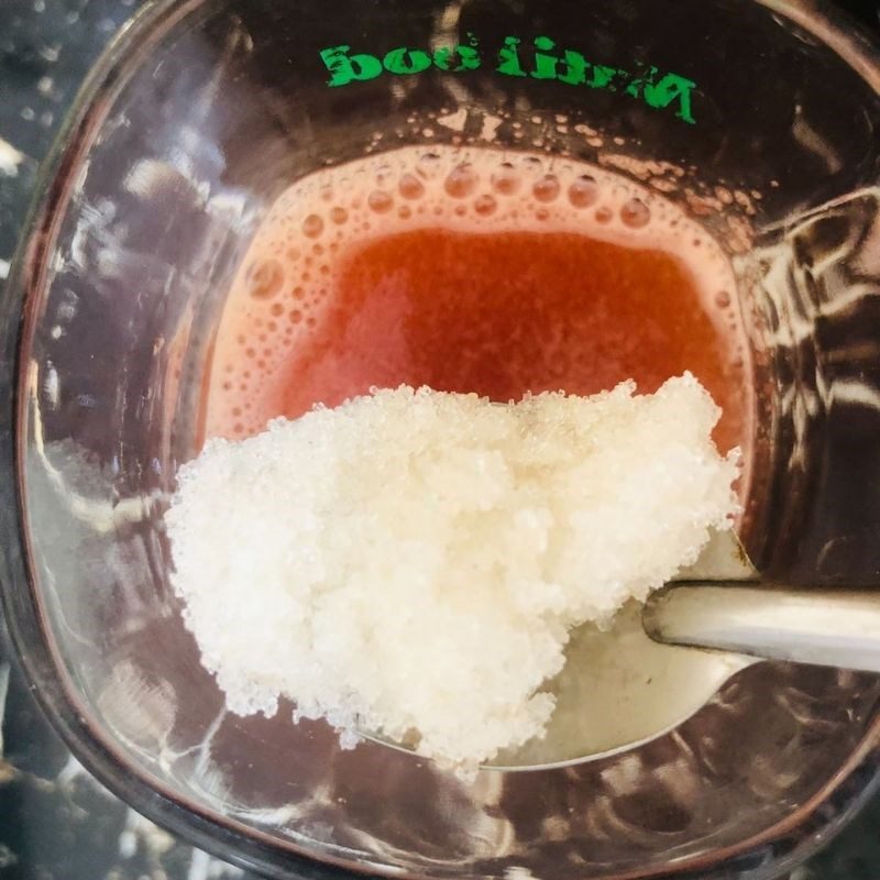Step 3 Making pear watermelon juice Pear watermelon juice