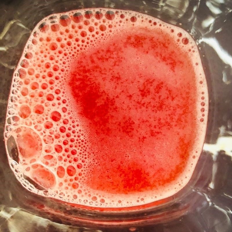 Step 3 Making aloe vera watermelon juice Aloe vera watermelon juice