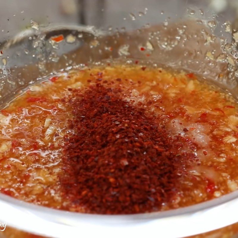 Step 2 Make the dipping sauce for salted eggplant