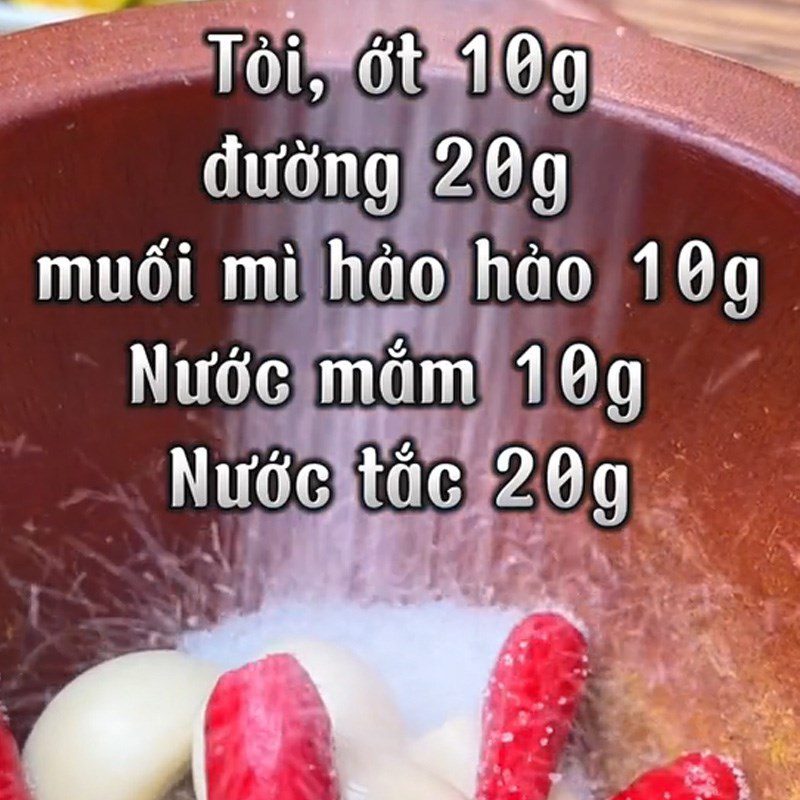 Step 2 Make the dipping sauce for Gỏi cóc tai heo (Recipe shared from TikTok Vào bếp cùng TasteVN)