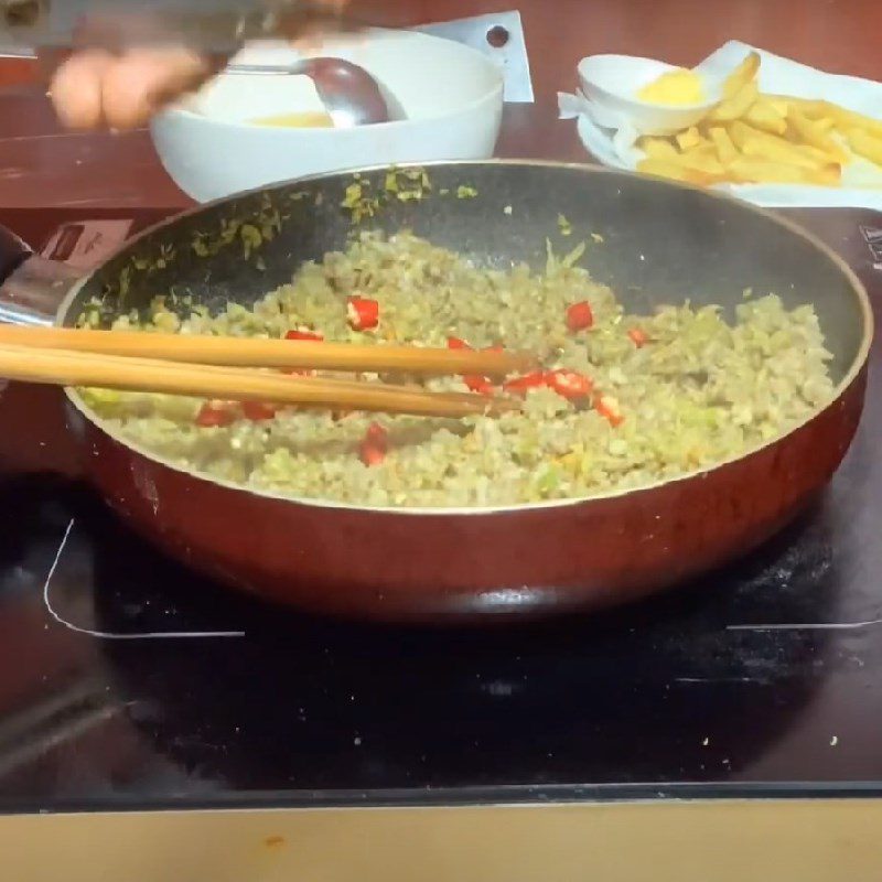 Step 3 Making the sauce for Red Snapper Salad