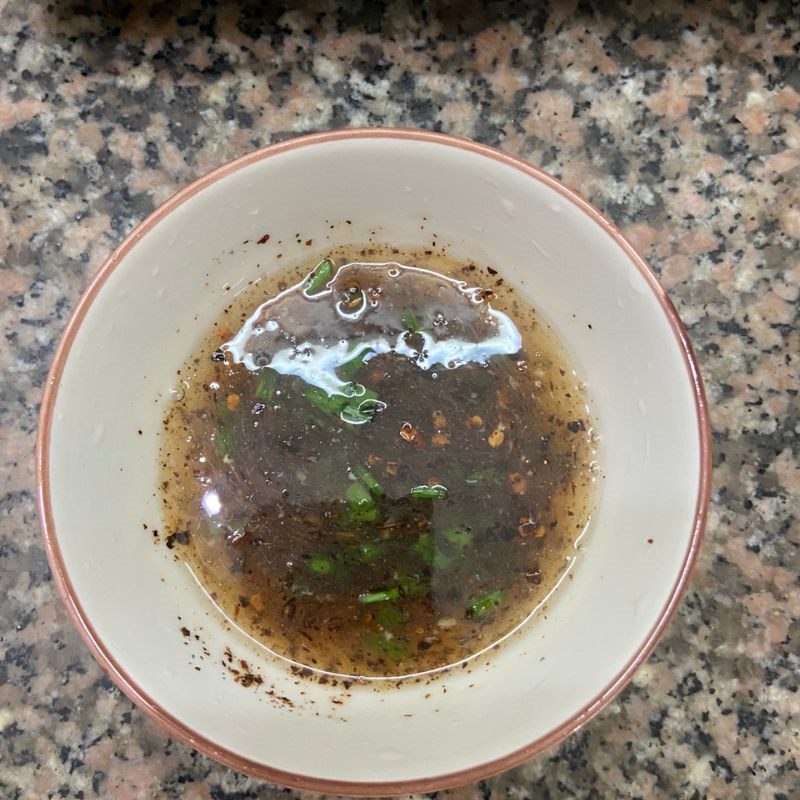 Step 3 Make dipping sauce for boiled meat rice paper rolls