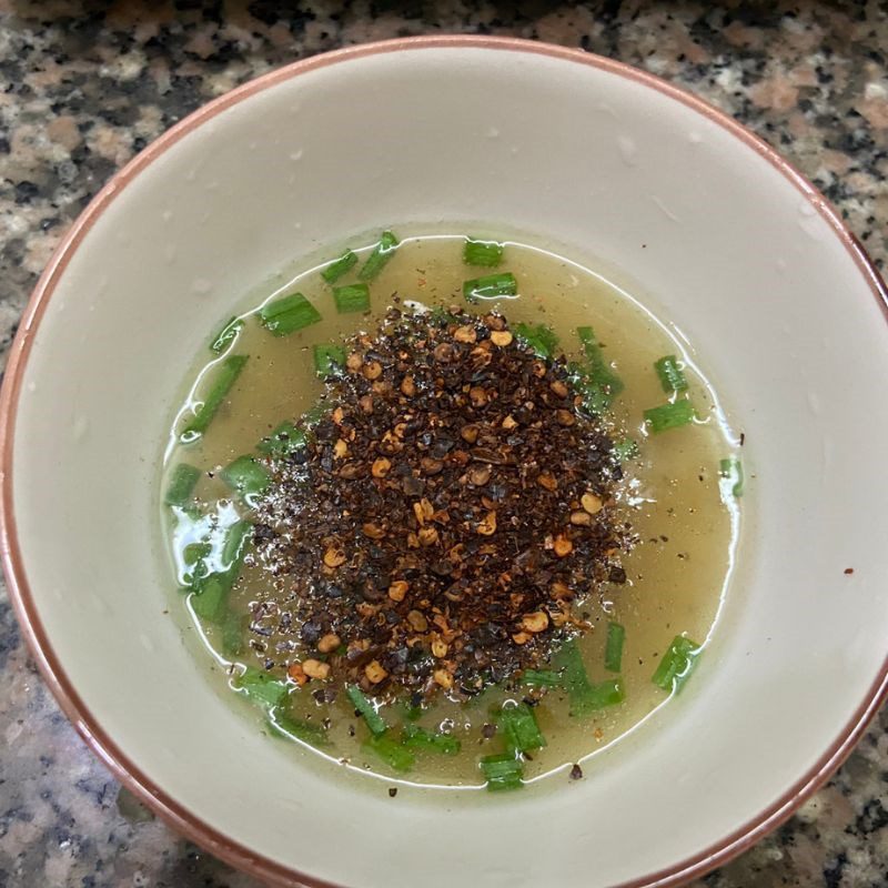 Step 3 Make dipping sauce for boiled meat rice paper rolls