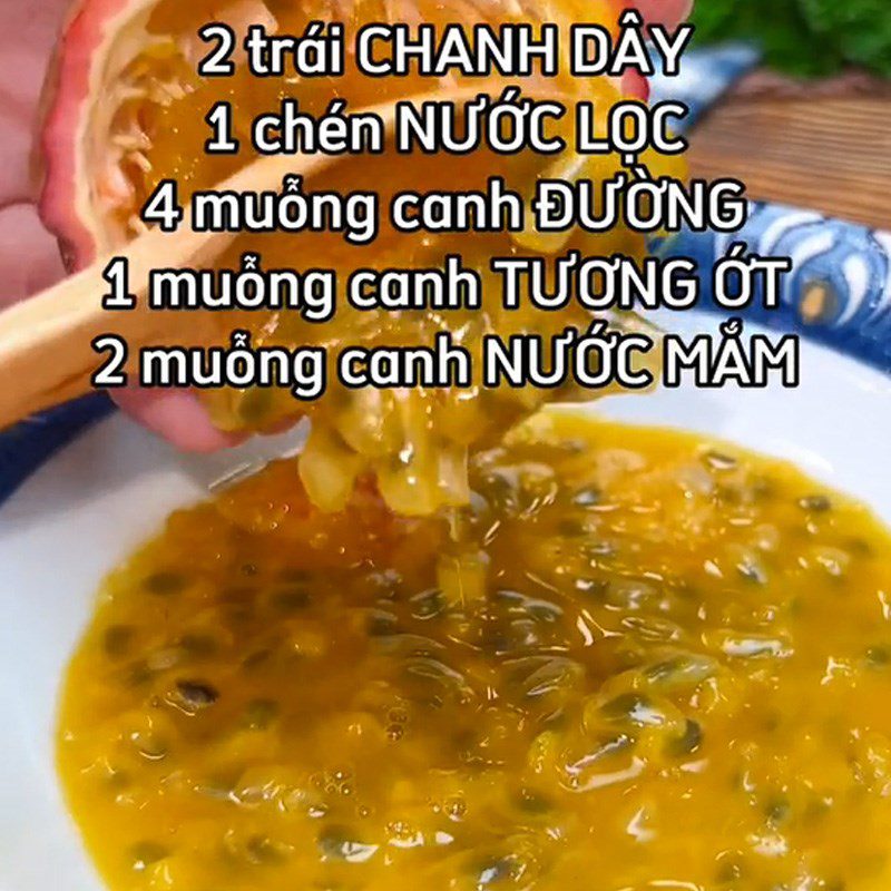 Step 2 Make the Passion Fruit Sauce for Passion Fruit Chicken (Recipe shared from TikTok Cooking with TasteVN)