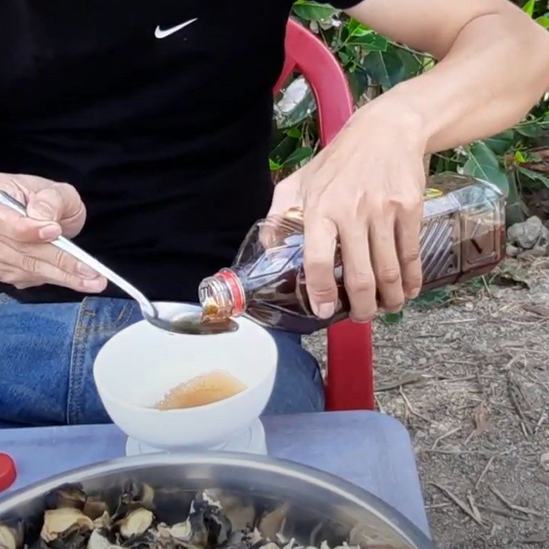 Step 3 Make the dressing Banana flower snail salad