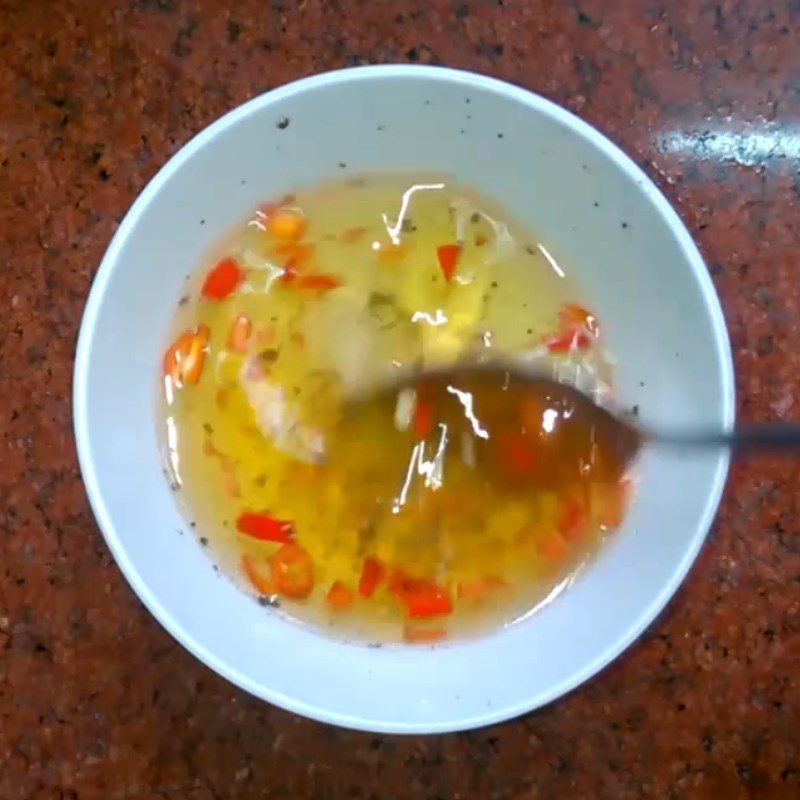 Step 3 Make the dressing for the Rambutan Squid Salad