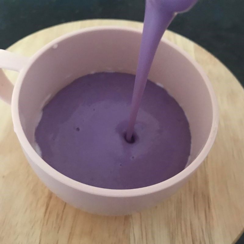 Step 2 Making purple sweet potato smoothie Purple sweet potato smoothie