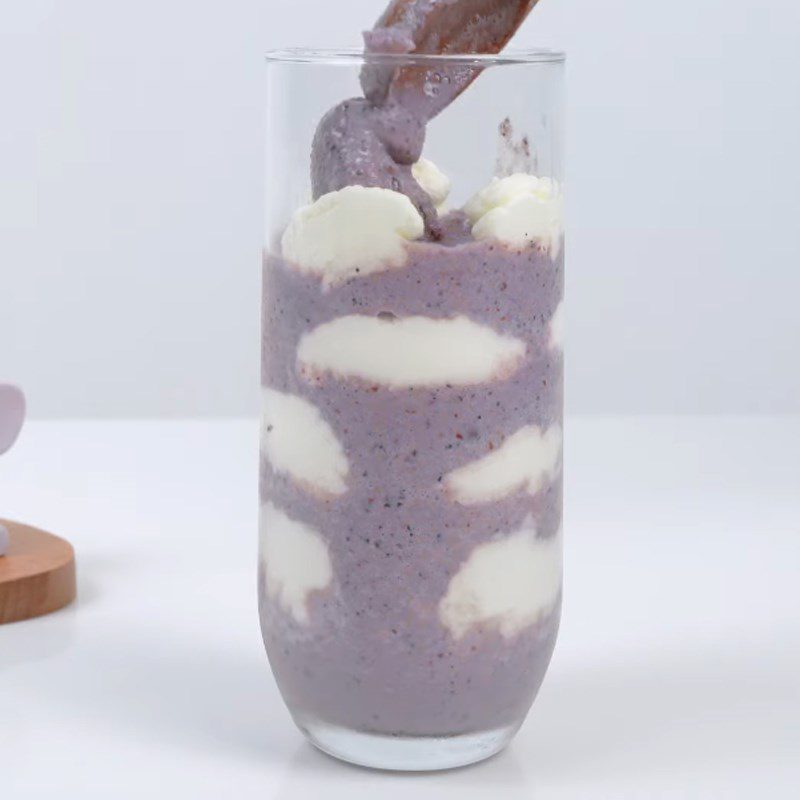 Step 4 Make cloud smoothie Purple cloud smoothie