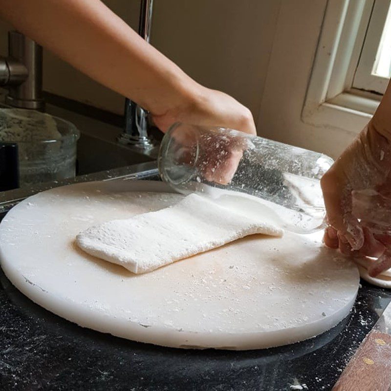 Step 2 Making Tapioca Noodles using tapioca flour