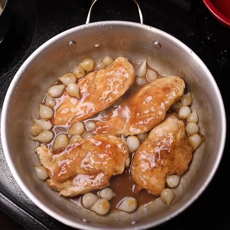 Step 4 Making honey mustard sauce for chicken breast