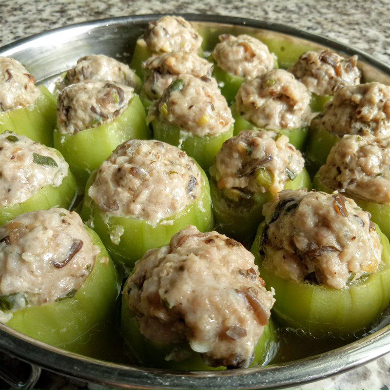 Step 5 Finished Product Steamed Stuffed Bottle Gourd