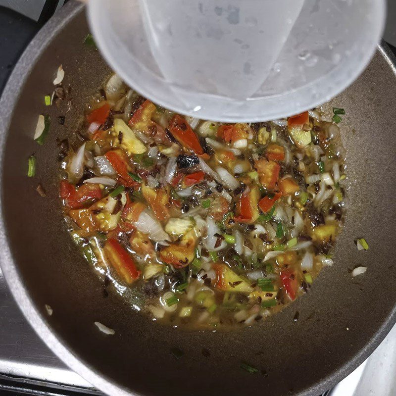 Step 2 Make the accompanying sauce Eggplant baked vegetarian with an air fryer