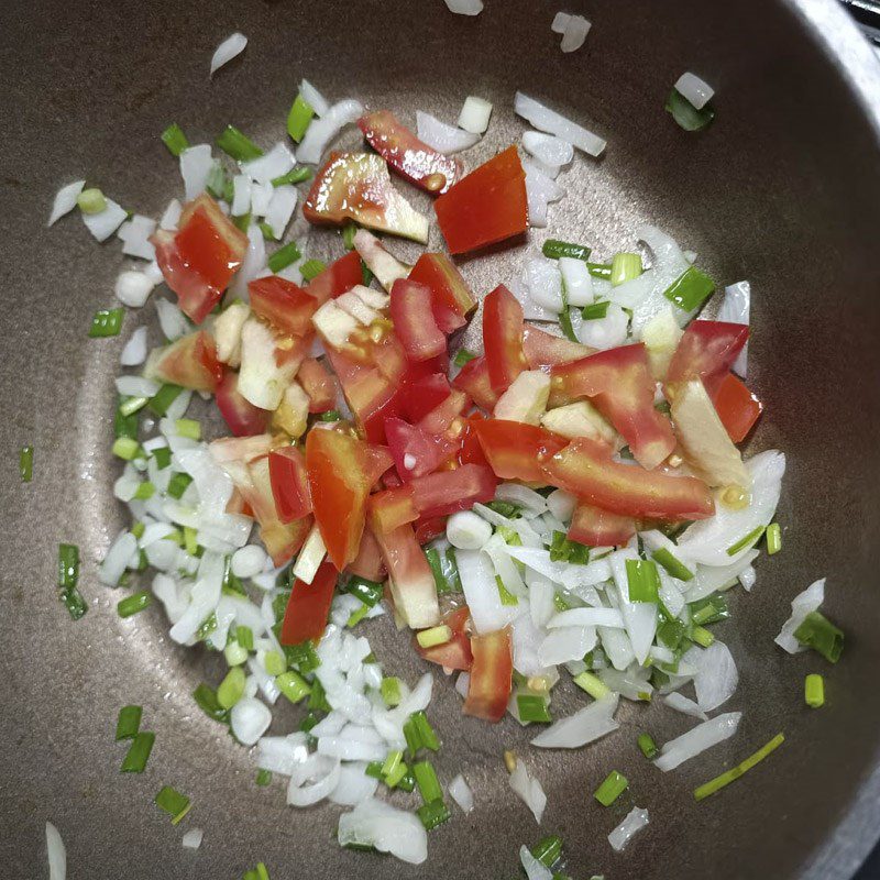 Step 2 Make the accompanying sauce Eggplant baked vegetarian with an air fryer