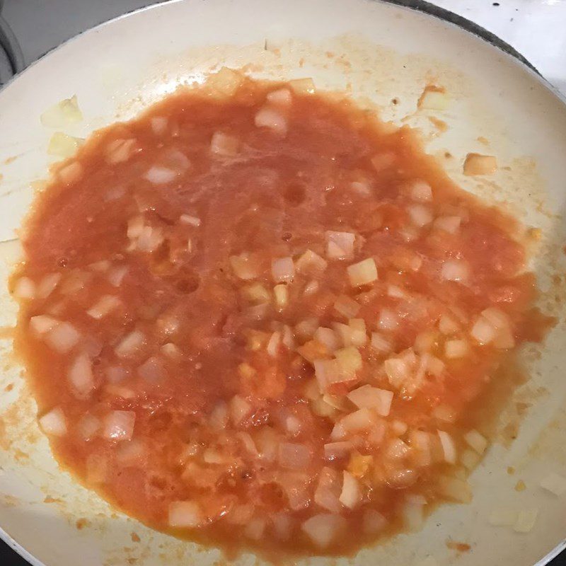 Step 3 Making minced beef tomato sauce pasta (recipe shared by users)