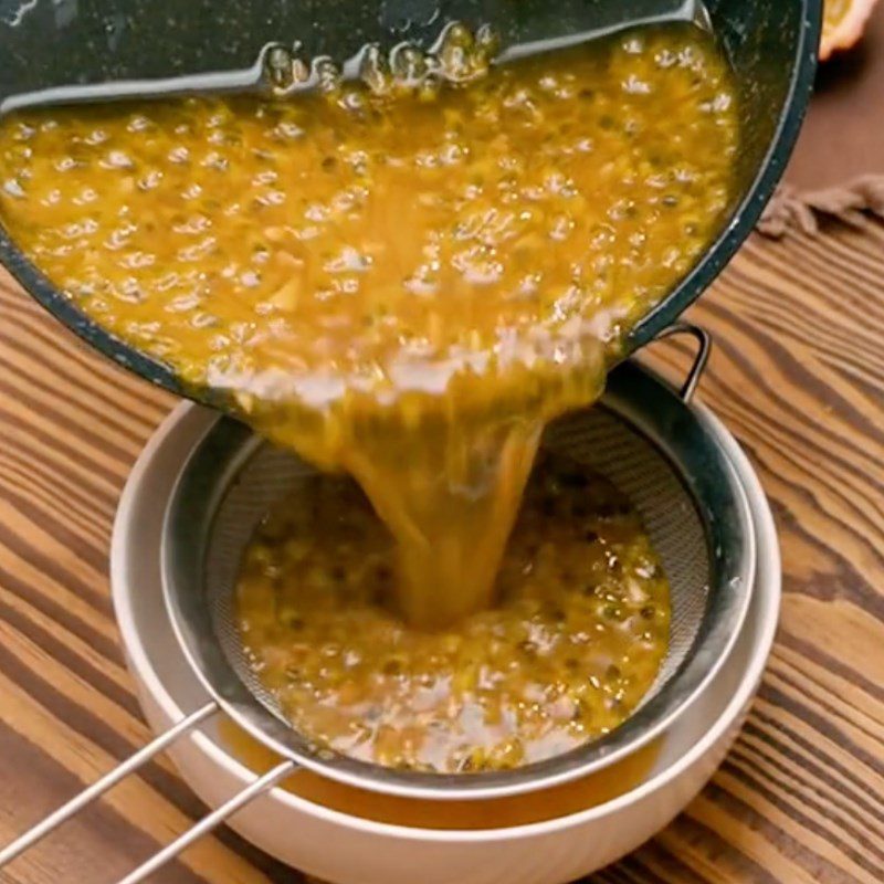 Step 2 Make passion fruit sauce Beef steak with passion fruit (Recipe from the TikTok channel Cooking with TasteVN)