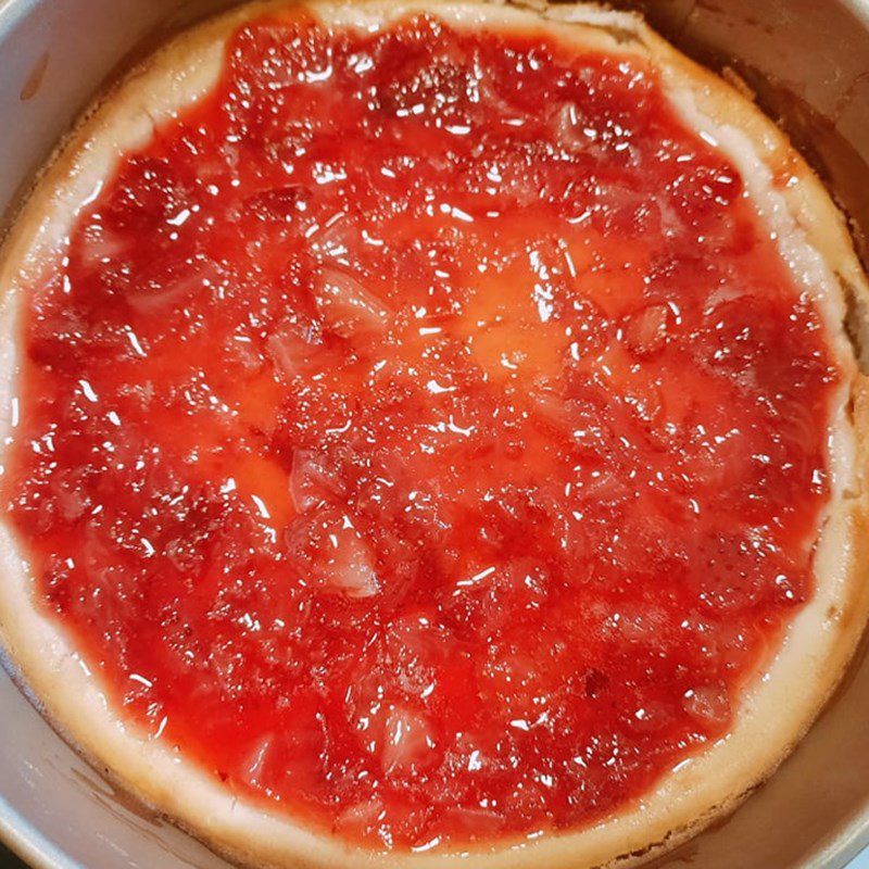 Step 4 Make strawberry sauce Strawberry cheesecake