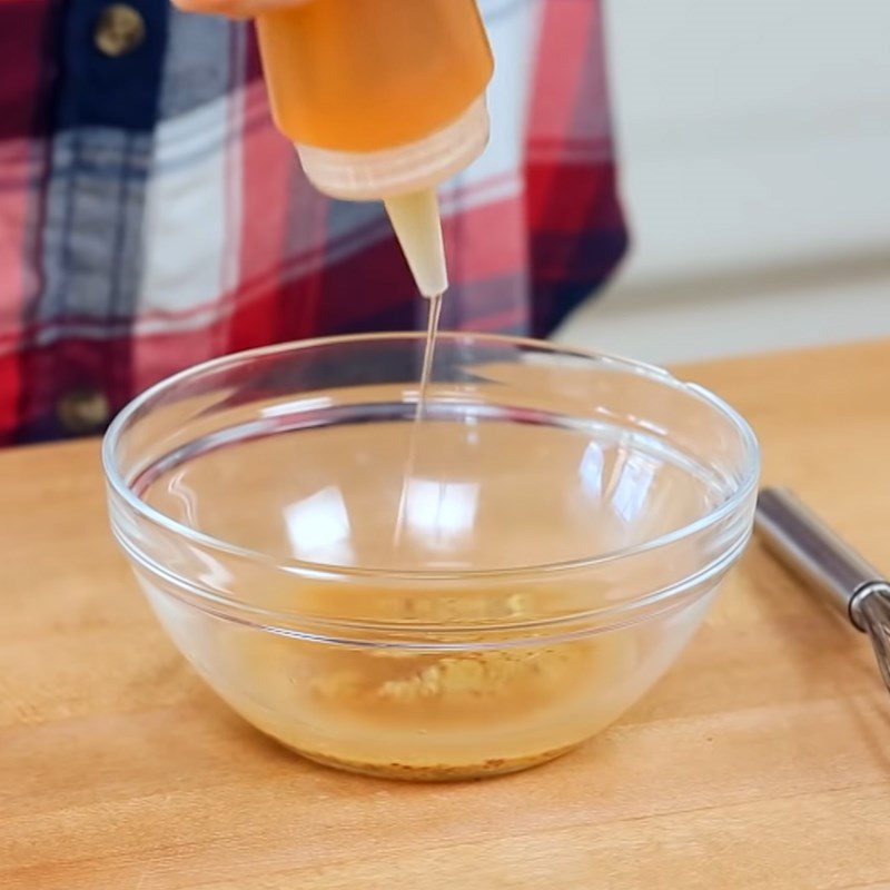 Step 2 Making honey mustard sauce Roasted pears with honey mustard sauce