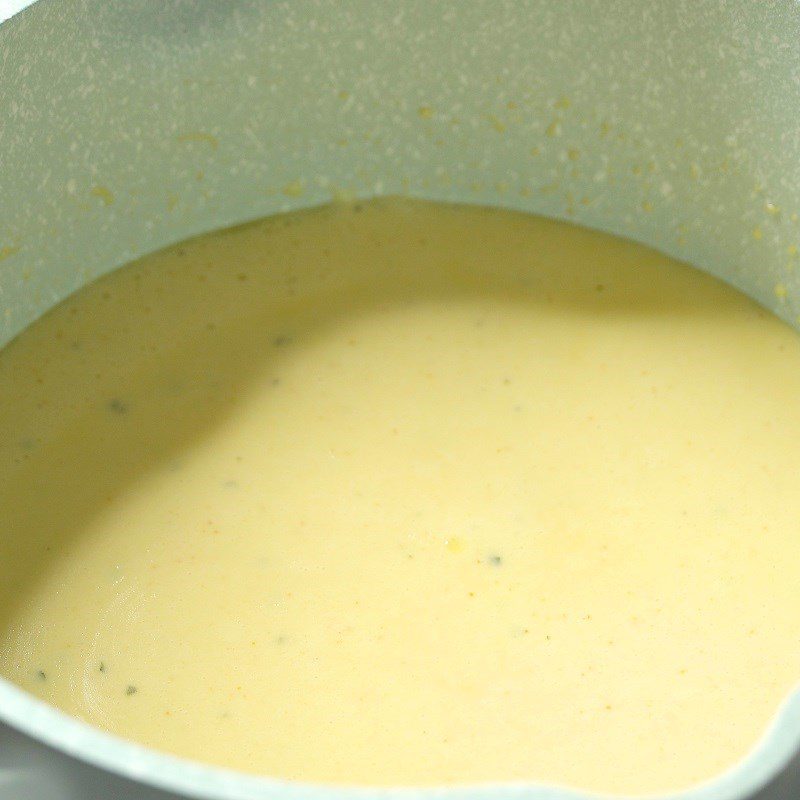 Step 7 Making cheese sauce Melted cheese sauce and side dishes