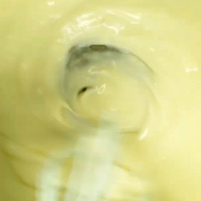 Step 4 Making Cheese Sauce Salted Egg Sponge Cake with Pre-Mixed Flour