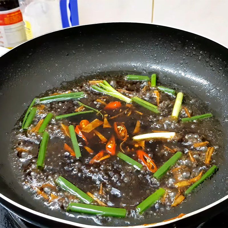 Step 3 Make soy sauce Salmon with soy sauce