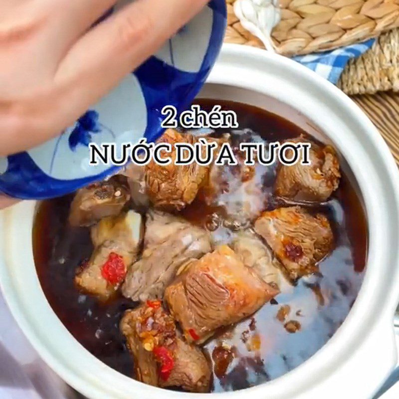 Step 3 Braised Pork Ribs with Quail Eggs Braised Pork Ribs with Quail Eggs (Recipe shared from TikTok Let's Cook with TasteVN)