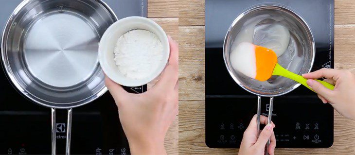 Step 1 Making Tazong for Pork Floss Bread with Cheese Filling