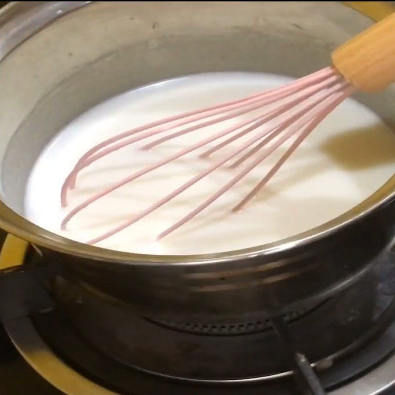 Step 1 Make coconut jelly Cinnamon flower jelly coconut milk