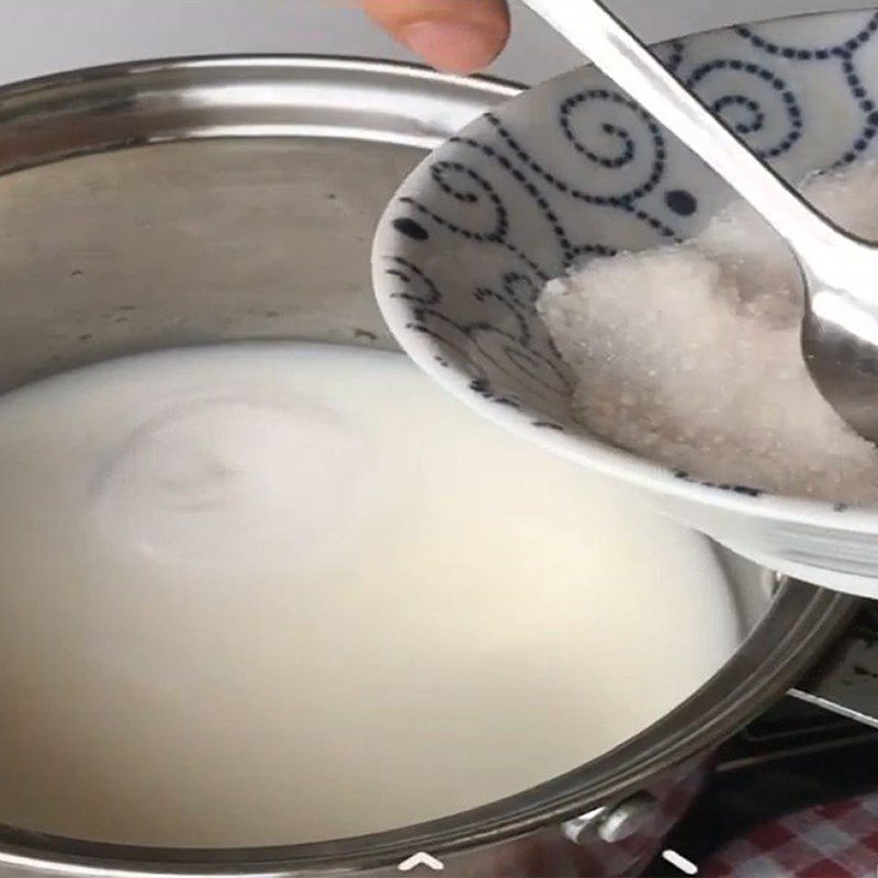 Step 1 Make coconut jelly Cinnamon flower jelly coconut milk