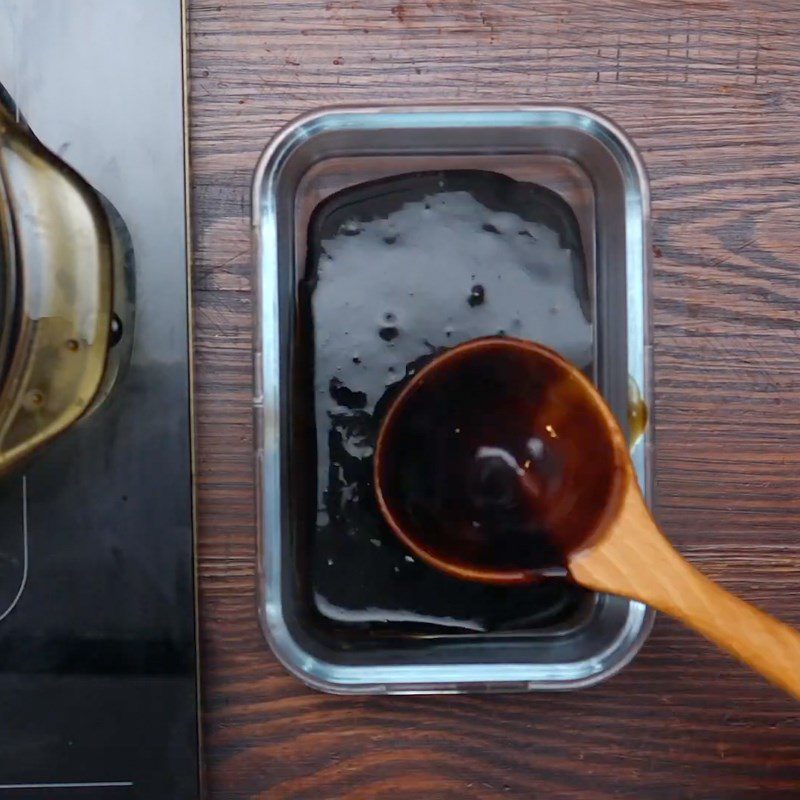 Step 1 Making Grass Jelly Milk Tea Toppings - Grass Jelly - Bạch Đằng Jelly