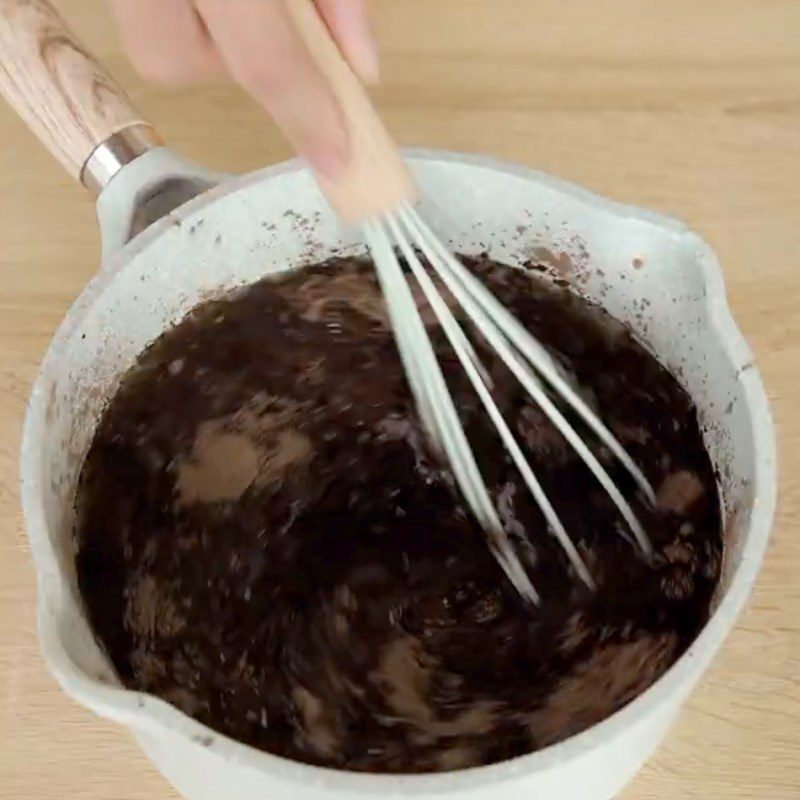 Step 2 Make grass jelly Red bean jelly with grass jelly and coconut milk