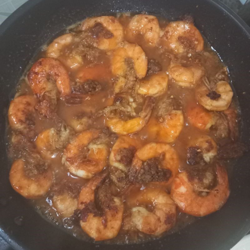 Step 4 Making shrimp with garlic butter sauce Tiger shrimp with garlic butter sauce crispy flour