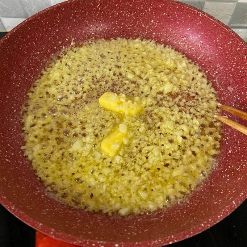 Step 3 Making Shrimp in Garlic Butter Sauce Garlic butter shrimp with coconut water