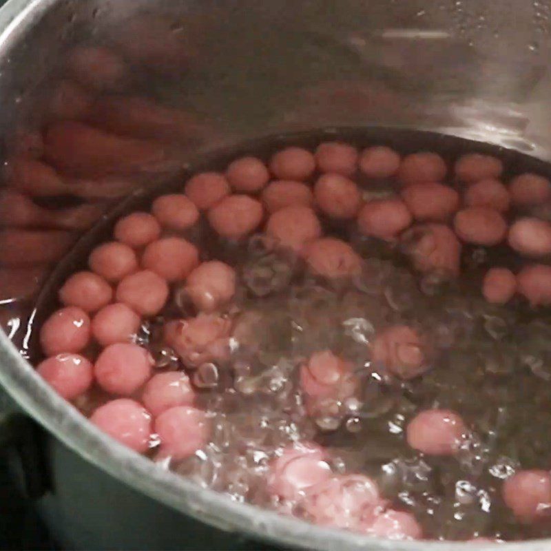 Step 2 Making Rose Tapioca Pearls Topping Rose