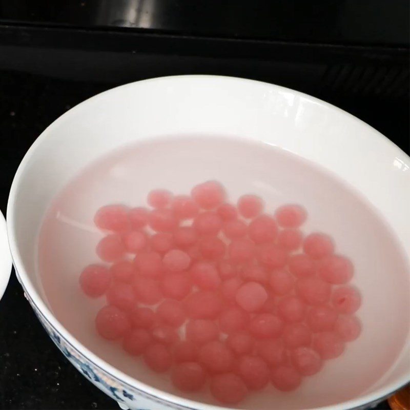 Step 2 Make rose jelly pearls Topping rose