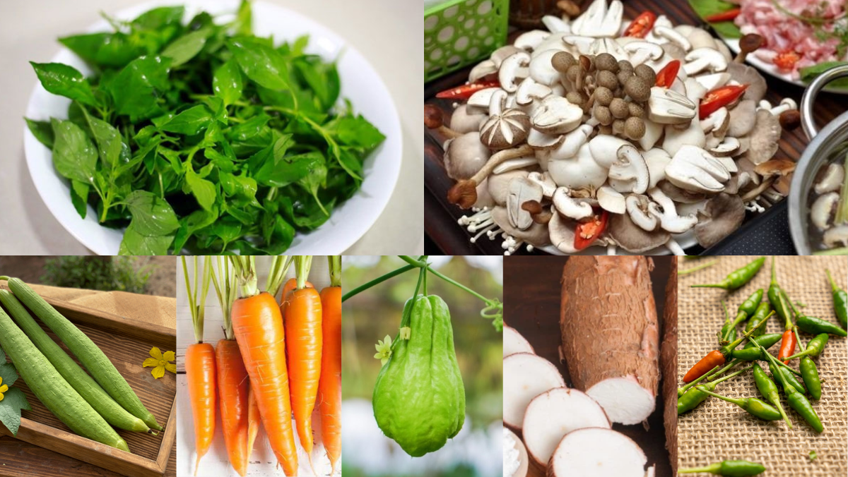 Ingredients for Vegetarian Hot Pot