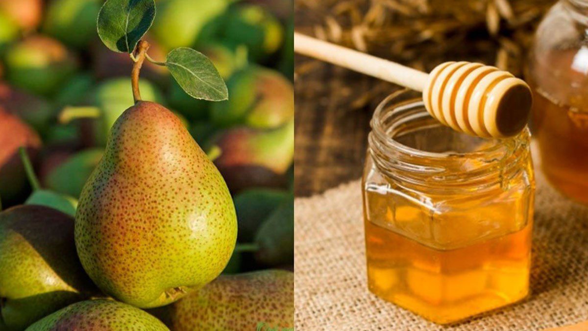 Ingredients for honey steamed pears