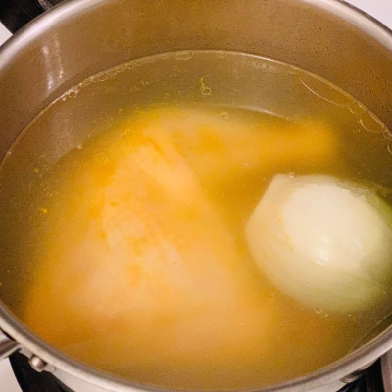 Step 2 Chicken Boiling Fried Chicken Rice without frying rice