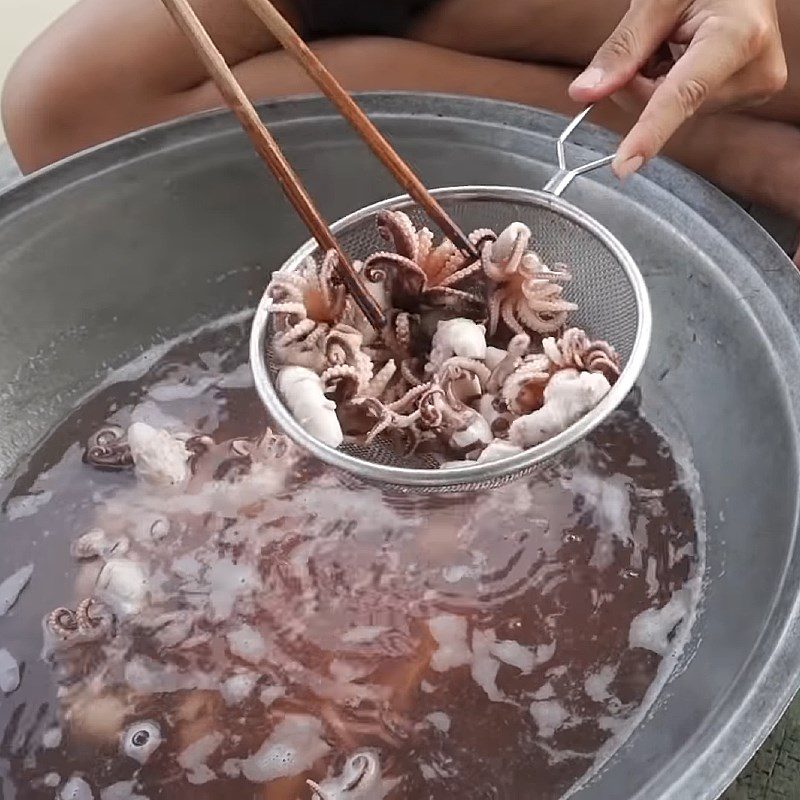 Step 2 Boil Octopus Thai Style Octopus Salad with Lime and Chili