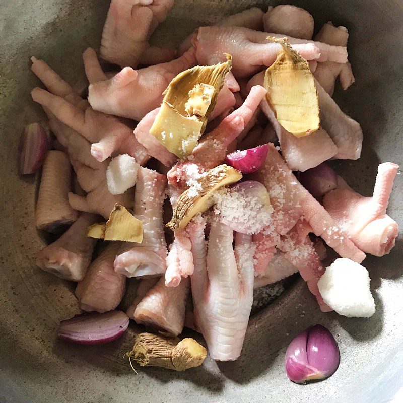 Step 2 Boil chicken feet Thai sauce chicken feet