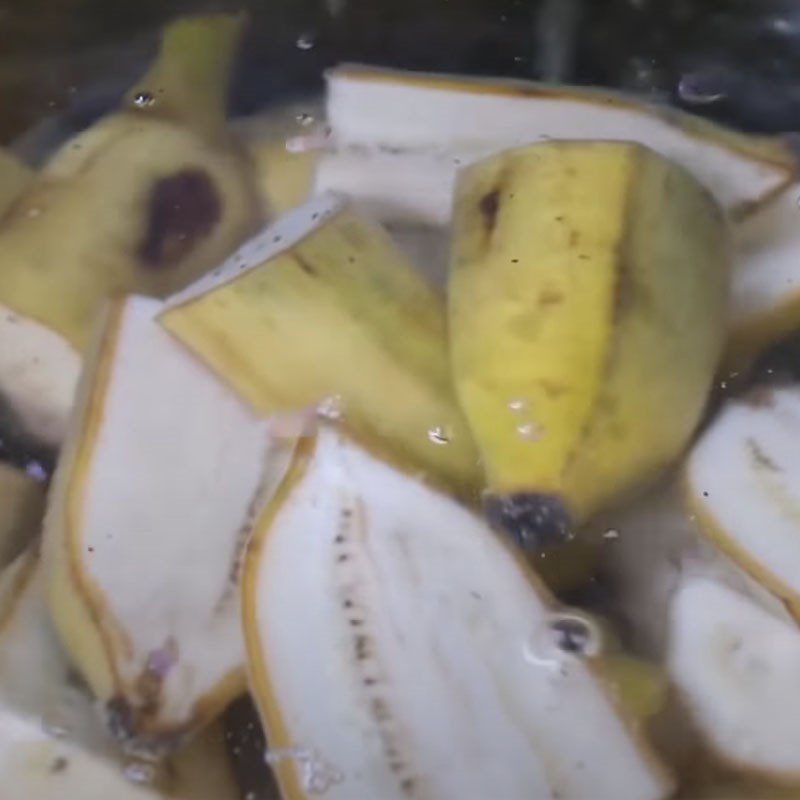 Step 2 Boil the bananas for Coconut Banana Jelly