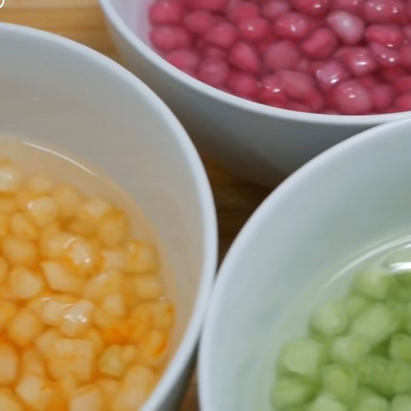 Step 7 Boil taro Jelly with pomegranate seeds