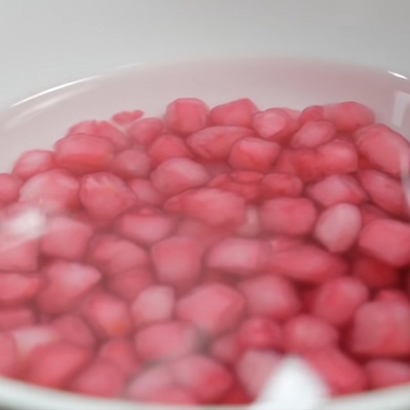 Step 7 Boil taro Jelly with pomegranate seeds