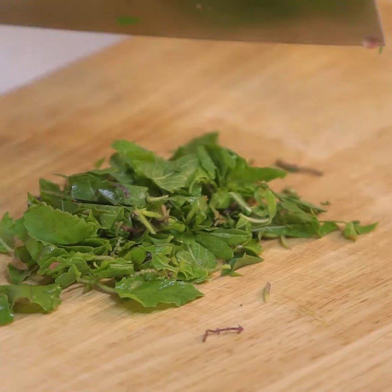 Step 2 Prepare the Ingredients Minced Beef with Vietnamese Basil