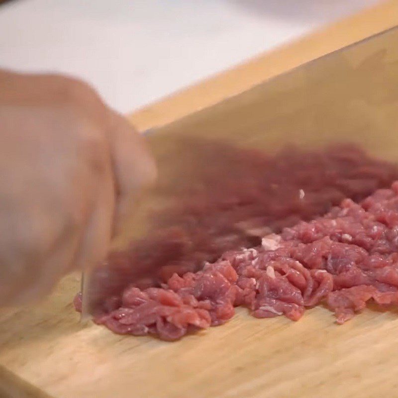 Step 2 Prepare the Ingredients Minced Beef with Vietnamese Basil