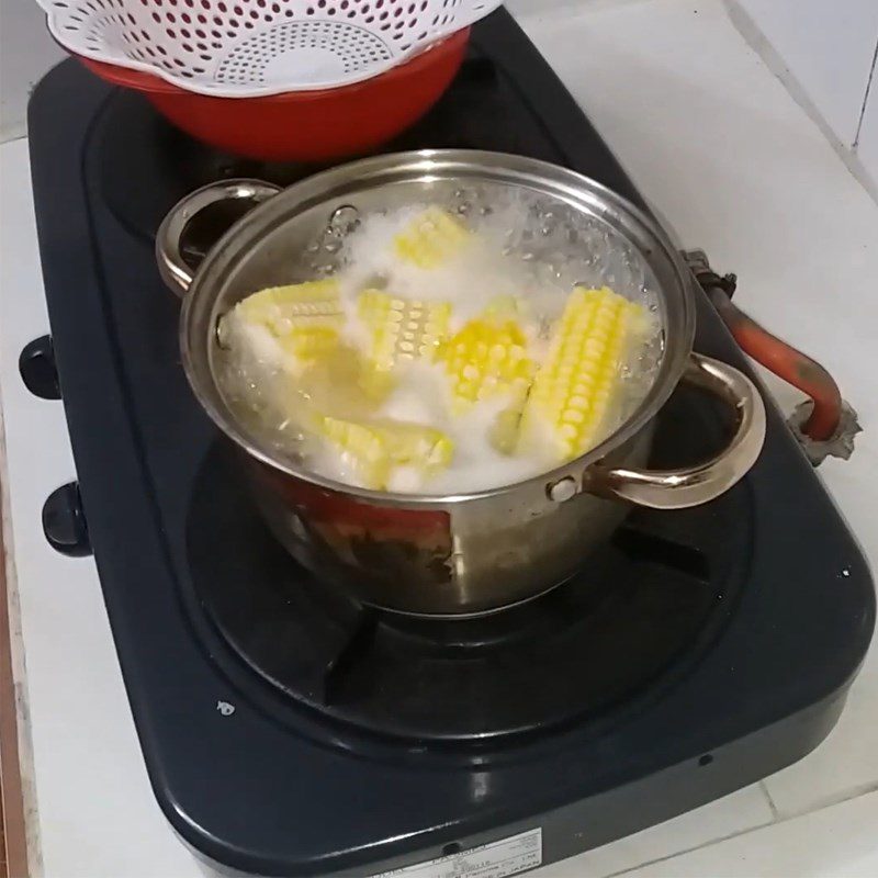 Step 2 Boiled Corn Core American Corn Pudding