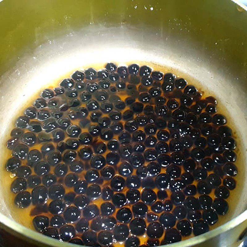 Step 1 Boil the pearls, mix with Milo syrup and black sugar (Recipe shared by a user)