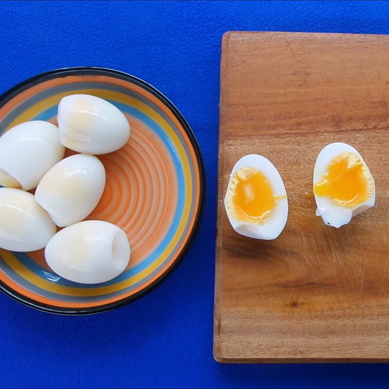 Step 1 Boil the eggs Soft-Boiled Eggs with Spicy Sauce