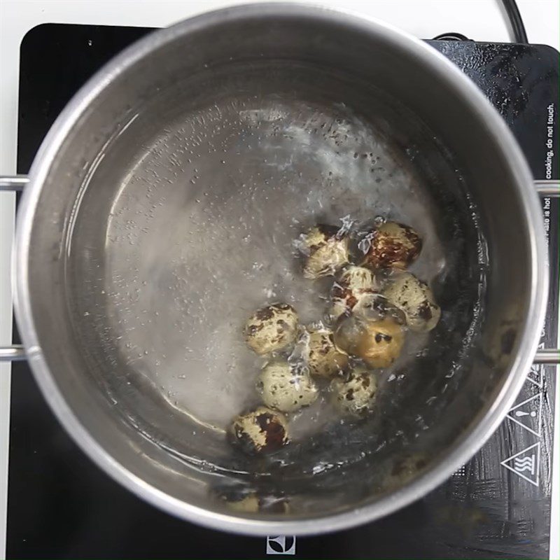 Step 1 Boil quail eggs Braised Beef